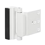 Door Reinforcement Lock Child Safety Door Security Lock with 4 Screws for Inward Swinging Door-Add Extra,High Security to Your Home|Prevent Unauthorized Entry-3" Stop,Aluminum Construction