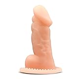 Realistic Textured Cock Sleeve - Delay Ejaculation Male Enhancement - Sex Toy for Men (Beige)
