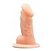 Realistic Textured Cock Sleeve - Delay Ejaculation Male Enhancement - Sex Toy for Men (Beige)