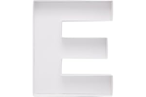 DYLCYPHERIA Cardboard Letter Fillable Charcuterie Board Candy Food Tray, 12.2 inch, Party Event Decoration (E Shape)