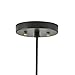Linea di Liara Primo Large Black and Gold Glass Globe Pendant Light Fixture Farmhouse Pendant Lighting for Kitchen Island Mid Century Modern Ceiling Light Clear Glass Shade, Bulb Included, UL Listed