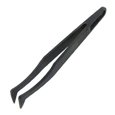 Amico Curved Tip Plastic Black Anti-static Tweezers Repair Tool