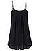 Laksmi Women's Casual Summer Sleeveless Blouse Tops, Black (Medium)