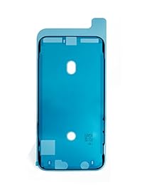 cohk 2pcs visualización LCD tira adhesiva, sellos de impermeable calcomanía de repuesto para iPhone 8, Negro