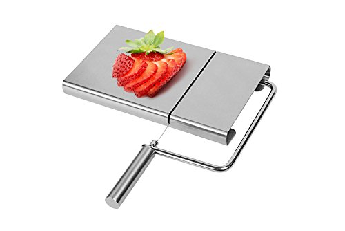 Cheesse slicer- iNeibo Cheese Cutter with Cutting Board and Cutting Wires for Cheese, Butter, Meat,Fruits, Vegetables, Chocolate, Nuts, Gingers, Cake