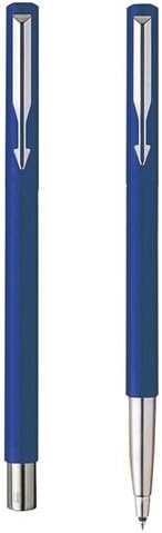 PARKER VECTOR STANDARD ROLLER BALL PEN CHROME TRIM - BLUE