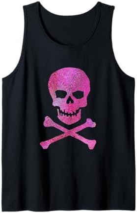 L.G.B. tank top　y2k　skull Amazon.com: Pink Skull and Crossbones Tank Top : Clothing, Shoes