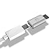 USB Type C Adapter 4 Pack,Emnt Micro USB（Female） to USB C（Male） Charge and Data Sync Converter Cable Aluminum Connector Adaptor Fit Samsung Galaxy Note 8 S8, and More-Silver