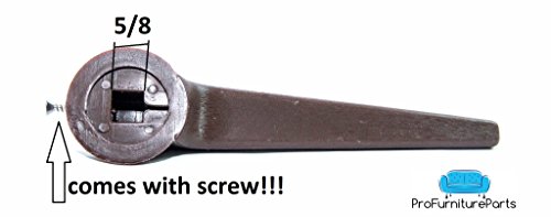 Recliner Handle Lever 5/8 inch Square Mount, Set Screw Include, Dark Brown Finish Offered By ProFurnitureParts