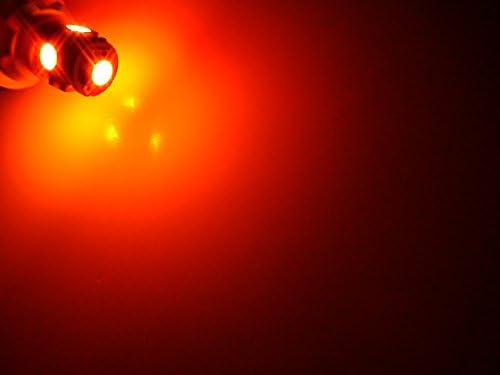 TWO Orange AMBER 15-SMD T10 T-10 194 168 158 12256 12961 2821 2825 W5W LED Light Bulbs *Lifetime Warranty*