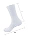 BambooMN Blank Sublimation Socks SubReady Performance Crew Socks, White Blank, 16x16cm, 4 Pairs