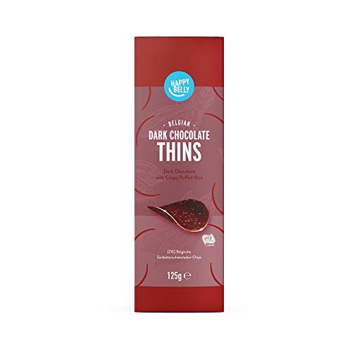 Amazon-Marke: Happy Belly Belgische Zartbitterschokoladen-Chips, 4x125g – Bild 3