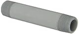 GF Piping Systems CPVC Pipe Fitting, Nipple, Schedule 80, Gray, 5" Length, 3/4" MPT
