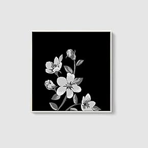 Framed Canvas Home Artwork Decoration Beautiful Flower Canvas Wall Art for Living Room, Bedroom - 16x16 inches