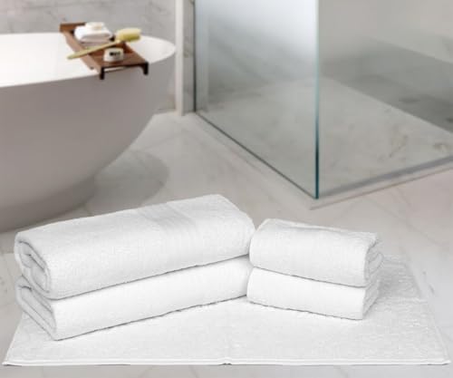 Kit 5 Toalhas Banhão Gigante para Hotel Grossa - Nobre (Branco)
