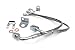 Rough Country - 89707 - Front Extended Stainless Steel Brake Lines for 4-6-inch Lifts for Jeep: 07-18 Wrangler JK 4WD,