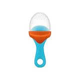 Boon PULP Silicone Feeder, Blue/Orange