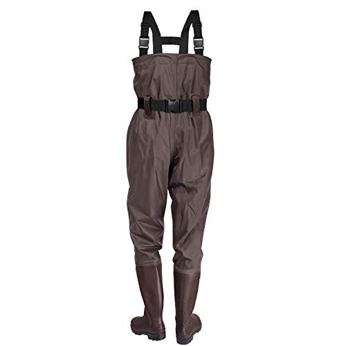 KOMEX Chest Waders Upgrade Fishing Boots Waders Hunting Bootfoot with Wading Belt Waterproof Boots Breathable Nylon and PVC Wading Boots for Men and Women - Thumbnail 5