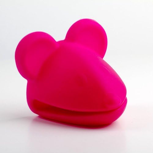 Kitchen Kritters Hot Pink Mouse Silicone Pot Holder