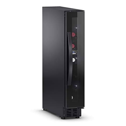 DOMETIC E7FG - Nevera de vino con compresor de 7 botellas con puerta de cristal sin marco