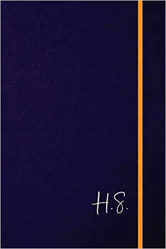 H S Classic Monogram Lined Notebook Personalized With Two Initials Matte Softcover Professional Style Paperback Journal Perfect Gift For Men And Women Personalized Notebooks Classic 9781096993551 Amazon Com Books