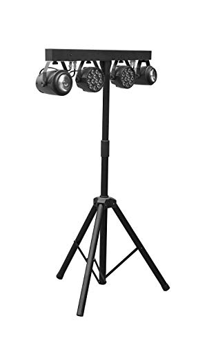 MUSYSIC MU-L31D Complete Professional 4-Par 4-in-1 Stage LED Lights DJ Band DMX System & Stand - Thumbnail 3