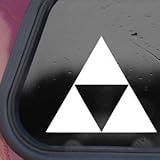 Zelda Triforce White Decal Sticker Wall Laptop Notebook Die-cut White Decal Sticker