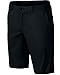 Nike Kids Boy's Flat Front Shorts (Little Kids/Big Kids) Black/Black LG (14-16 Big Kids)