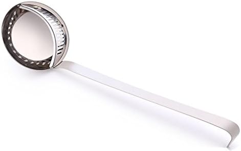 KEYUAN Good Grips Dual-Purpose Stainless Steel Ladle Colander Spoon