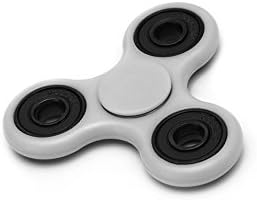 Syncyoo Fluorescent White Tri Fidget Spinner Toy With Ceramic Bearing,Stress Reducer-Excellent For ADHD,ADD,Anxiety,And Autism Adult Or Kid