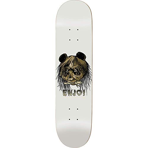 Enjoi 80'S Head Skateboard Deck -8.37 White Metallic R7 Deck