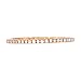 Goldenstar 0.25Ct. Natural Diamond Eternity Rings, 14K Rose Gold Band, Size 7