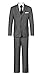 Flyme Toddler Kids Boys Suits 5 Piece Slim Fit Suit for Boys Grey Size 6