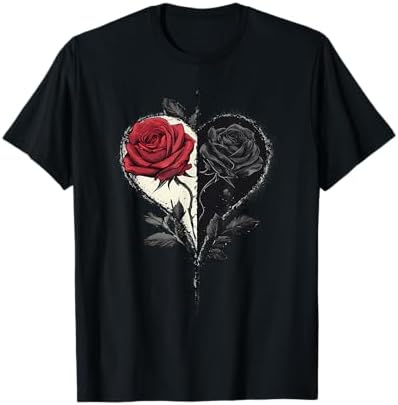 Amazon.com: Women's Cute Graphic Rose Tops I Cute Red Rose T-Shirt