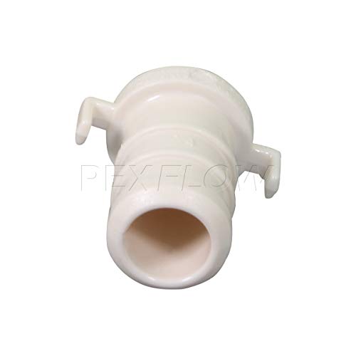 PEXFLOW PPPL0034-5 Plastic PEX Poly Alloy Plug End Cap Barb Pipe Fitting 3/4 Inch Pack of 5, 3/4, White