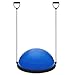 Best Choice Products Half Ball Balance Trainer Yoga Exercise Fitness Platform for Stability, Core Workout, Training w/ 2 Resistance Bands, Pump - Blue