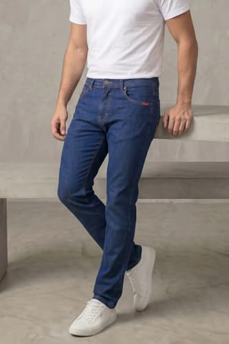 Calça Jeans Masculina Regular Básica Polo Wear Jeans Escuro