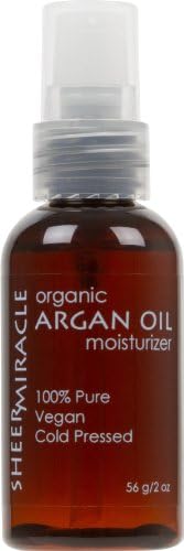 Organic Argan Oil for Hair, Face & Skin 2 oz | 100% Pure Cold Pressed, Virgin from Morocco - Anti-Aging, Anti-Oxidant Moisturizer