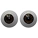 Nesee 22mm-Reborn-Baby-Dolls-Eyes-Half-Round-Acrylic-Eyes-Brown-for-BJD-OOAK-Doll DIY Reborn Baby Dolls Acrylic (Brown)