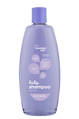 Mountain Falls Hypoallergenic Tear-Free Baby Shampoo, with Natural Lavender and Chamomile, Compare to Johnson s, 15 Fluid Ounce
