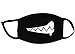 Super Hunter Outdoor Protective Cartoon Teeth Cotton Face Mouth Mask Suitable for Adults (#10 Black)