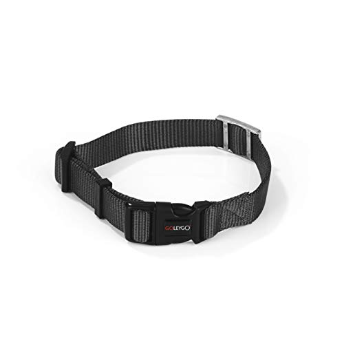 GOLEYGO-Hundeleine-Halsband-Schwarz-Gre-S-M-innovatives-Magnet-Klick-System-mit-Kugelstift-unter-Vollast-lsbar-fr-Hunde-bis-max-40-kg-Leinenlnge-120-200-cm