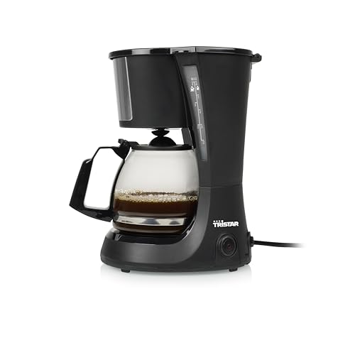 Cafetière filtre - 750 ml - Pour 6 tasses maximum - Système anti-gouttes & Maintien au chaud - 600 W - CM-1281, Noir