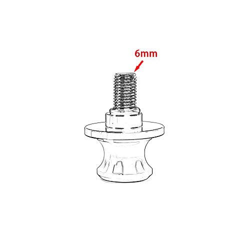 XX eCommerce Motorcycle Motorbike 1 Pair Swingarm Swing arm 6mm Slider Spool Stand Screw Stud Bolt Nut Kit for Yamaha R1 R3 FZ MT 07 09 Aprilia (Blue)