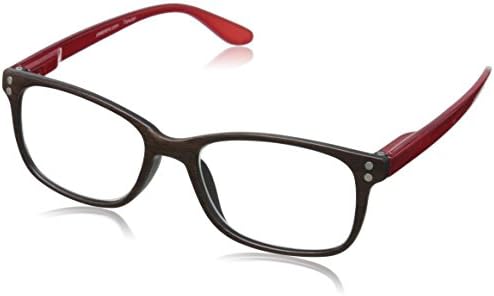 Peepers Wildwood Rectangular Reading Glasses, Brown &amp; Red, 4