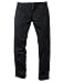 Match Mens Slim-Tapered Flat-Front Casual Pants(Black,34)