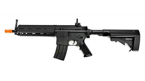 Double Eagle M804A1 614 Electric Airsoft Gun Full & Semi Auto FPS-350 Red Dot Sight Metal & Abs Construction(Airsoft Gun), Black