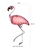 LIFFY Metal Flamingo Wall Decor Outdoor Hanging Art Glass Garden Decorations for Bathroom