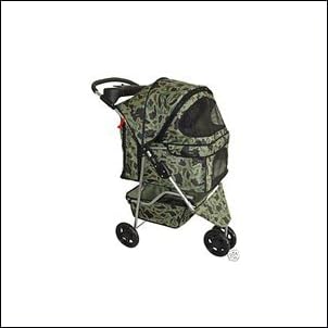 Classic Camouflage 3 Wheel Pet Stroller