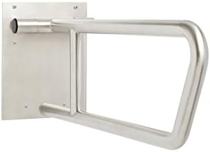 Seachrome Swing-Up Grab Bar, 1 1/4-Inch Diameter With Concealed Flanges, White Powder Coat